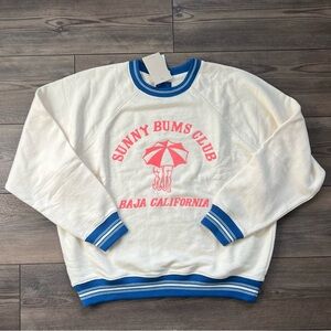 NWT MOTHER The Biggie Concert Oversized Sweatshirt Small